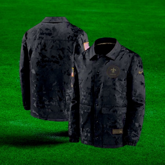 New Orleans Saints NIKE Salute to Service NFL Football Jacket Mens Large NEW - Picture 10 of 12